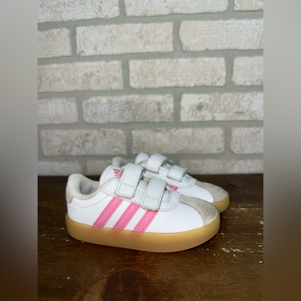 adidas Kids/Toddler VL Court 3.0 sneakers size 8c - 0369